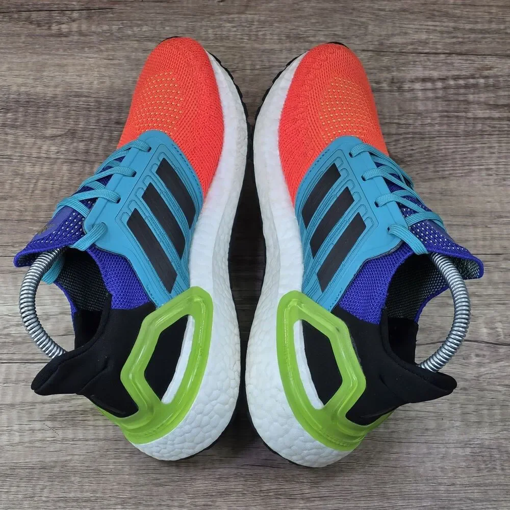 Adidas Ultraboost 20 What The Solar Men's Sz 7 Women's Sz 8 Orange Blue Sneakers